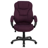 English Elm Commercial Grade High Back Contemporary Executive Swivel Ergonomic Office Chair with Arms