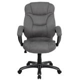 English Elm Commercial Grade High Back Contemporary Executive Swivel Ergonomic Office Chair with Arms