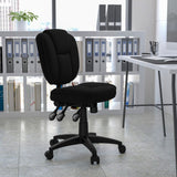 English Elm Commercial Grade Mid-Back Multifunction Swivel Ergonomic Task Office Chair with Pillow Top Cushioning