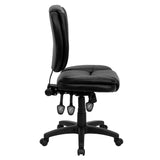 English Elm Commercial Grade Mid-Back Multifunction Swivel Ergonomic Task Office Chair with Pillow Top Cushioning