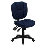 English Elm Commercial Grade Mid-Back Multifunction Swivel Ergonomic Task Office Chair with Pillow Top Cushioning