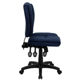 English Elm Commercial Grade Mid-Back Multifunction Swivel Ergonomic Task Office Chair with Pillow Top Cushioning