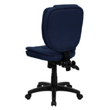 English Elm Commercial Grade Mid-Back Multifunction Swivel Ergonomic Task Office Chair with Pillow Top Cushioning