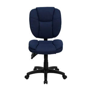 English Elm Commercial Grade Mid-Back Multifunction Swivel Ergonomic Task Office Chair with Pillow Top Cushioning