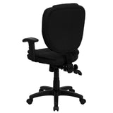 English Elm Commercial Grade Mid-Back Multifunction Swivel Ergonomic Task Office Chair with Pillow Top Cushioning and Arms