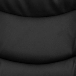 English Elm Commercial Grade Mid-Back LeatherSoft Executive Swivel Office Chair with Three Line Horizontal Stitch Back and Arms