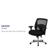 English Elm Commercial Grade Series 24/7 Intensive Use Big & Tall 500 lb. Rated Mesh Executive Ergonomic Office Chair with Ratchet Back