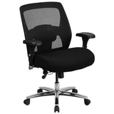 English Elm Commercial Grade Series 24/7 Intensive Use Big & Tall 500 lb. Rated Mesh Executive Ergonomic Office Chair with Ratchet Back