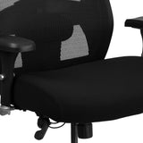 English Elm Commercial Grade Series 24/7 Intensive Use Big & Tall 500 lb. Rated Mesh Executive Ergonomic Office Chair with Ratchet Back