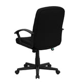 English Elm Commercial Grade Mid-Back Fabric Executive Swivel Office Chair with Nylon Arms