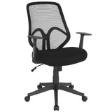 English Elm Commercial Grade Series High Back Mesh Office Chair with Arms