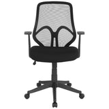 English Elm Commercial Grade Series High Back Mesh Office Chair with Arms