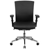 English Elm Commercial Grade Series 24/7 Intensive Use 300 lb. Rated Multifunction Ergonomic Office Chair with Seat Slider