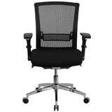 English Elm Commercial Grade Series 24/7 Intensive Use 300 lb. Rated Mesh Multifunction Ergonomic Office Chair with Seat Slider