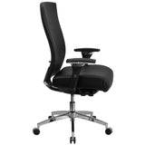 English Elm Commercial Grade Series 24/7 Intensive Use 300 lb. Rated Multifunction Ergonomic Office Chair with Seat Slider