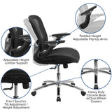 English Elm Commercial Grade Mid-Back Transparent Mesh Executive Swivel Ergonomic Office Chair with Synchro-Tilt & Height Adjustable Flip-Up Arms