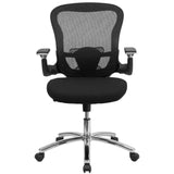 English Elm Commercial Grade Mid-Back Mesh Executive Swivel Ergonomic Office Chair with Height Adjustable Flip-Up Arms