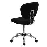 English Elm Commercial Grade Mid-Back Mesh Padded Swivel Task Office Chair with Chrome Base