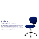 English Elm Commercial Grade Mid-Back Mesh Padded Swivel Task Office Chair with Chrome Base