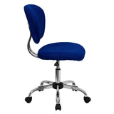 English Elm Commercial Grade Mid-Back Mesh Padded Swivel Task Office Chair with Chrome Base