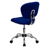 English Elm Commercial Grade Mid-Back Mesh Padded Swivel Task Office Chair with Chrome Base