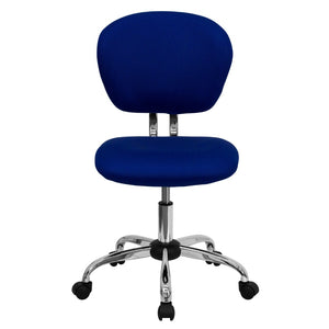 English Elm Commercial Grade Mid-Back Mesh Padded Swivel Task Office Chair with Chrome Base