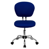 English Elm Commercial Grade Mid-Back Mesh Padded Swivel Task Office Chair with Chrome Base