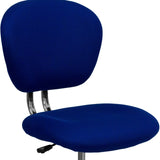 English Elm Commercial Grade Mid-Back Mesh Padded Swivel Task Office Chair with Chrome Base