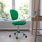 English Elm Commercial Grade Mid-Back Mesh Padded Swivel Task Office Chair with Chrome Base