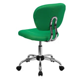 English Elm Commercial Grade Mid-Back Mesh Padded Swivel Task Office Chair with Chrome Base