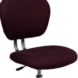 English Elm Commercial Grade Mid-Back Mesh Padded Swivel Task Office Chair with Chrome Base