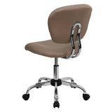 English Elm Commercial Grade Mid-Back Mesh Padded Swivel Task Office Chair with Chrome Base