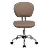 English Elm Commercial Grade Mid-Back Mesh Padded Swivel Task Office Chair with Chrome Base