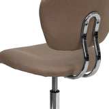 English Elm Commercial Grade Mid-Back Mesh Padded Swivel Task Office Chair with Chrome Base