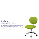 English Elm Commercial Grade Mid-Back Mesh Padded Swivel Task Office Chair with Chrome Base