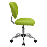 English Elm Commercial Grade Mid-Back Mesh Padded Swivel Task Office Chair with Chrome Base