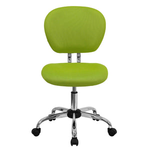 English Elm Commercial Grade Mid-Back Mesh Padded Swivel Task Office Chair with Chrome Base