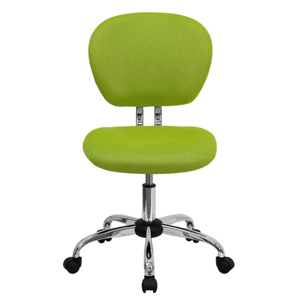 English Elm Commercial Grade Mid-Back Mesh Padded Swivel Task Office Chair with Chrome Base