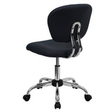 English Elm Commercial Grade Mid-Back Mesh Padded Swivel Task Office Chair with Chrome Base