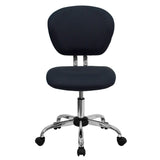 English Elm Commercial Grade Mid-Back Mesh Padded Swivel Task Office Chair with Chrome Base