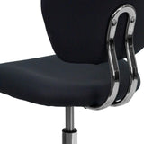 English Elm Commercial Grade Mid-Back Mesh Padded Swivel Task Office Chair with Chrome Base