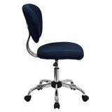 English Elm Commercial Grade Mid-Back Mesh Padded Swivel Task Office Chair with Chrome Base