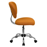 English Elm Commercial Grade Mid-Back Mesh Padded Swivel Task Office Chair with Chrome Base