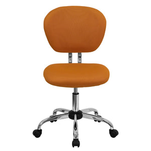 English Elm Commercial Grade Mid-Back Mesh Padded Swivel Task Office Chair with Chrome Base
