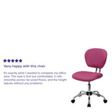 English Elm Commercial Grade Mid-Back Mesh Padded Swivel Task Office Chair with Chrome Base