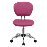 English Elm Commercial Grade Mid-Back Mesh Padded Swivel Task Office Chair with Chrome Base