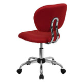 English Elm Commercial Grade Mid-Back Mesh Padded Swivel Task Office Chair with Chrome Base