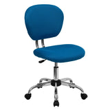 English Elm Commercial Grade Mid-Back Mesh Padded Swivel Task Office Chair with Chrome Base