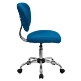 English Elm Commercial Grade Mid-Back Mesh Padded Swivel Task Office Chair with Chrome Base