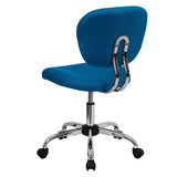 English Elm Commercial Grade Mid-Back Mesh Padded Swivel Task Office Chair with Chrome Base